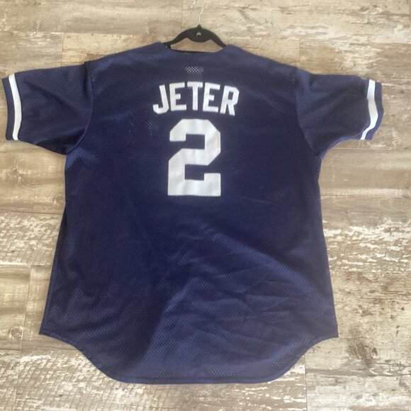 Vintage Derek Jeter New York Yankees Jersey XL Majestic MLB Made In USA - Picture 6 of 6